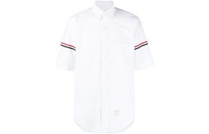 Том Браун Белая рубашка с рельефной манжетой