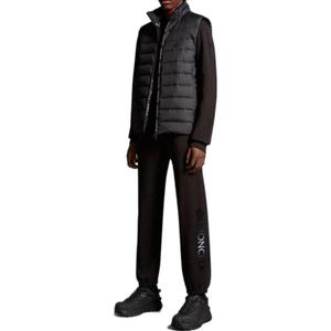 Вязаные спортивные брюки мужские черные Moncler