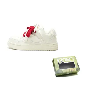 Винтажные пуховики износостойкие, легкие, дышащие и нескользящие лоу-топ скейтборд обувь унисекс T628, экрю