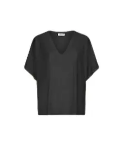 Черная футболка с V-образным вырезом и логотипом D. Dondup, черный