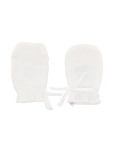 Хлопковые варежки Bonpoint, белый