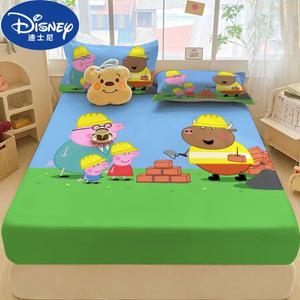 Disney Простыня на резинке 135x200 см с принтом Peppa Pig 11, 100% хлопок