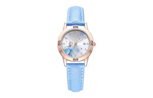 Disney Часы Frozen Series Quartz Movement Leather Watch Bands Watch Women's Watch Silver Dial SF-54200
