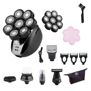 YK-3558 триммер для волос с немецкой технологией, восьмиголовочный, специальный самоподстригающий электрический триммер для мужчин York, 8-Head Six-In-1 Package + Spare Cutter Head