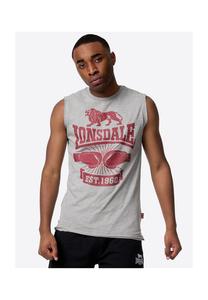 Футболка без рукавов облегающая cleator Lonsdale, серый