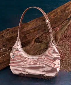 Сумка-хобо Kadee с драпировкой Charles & Keith, цвет Aurapink