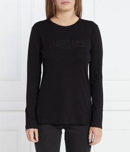 Блуза женская Armani Exchange с логотипом, черный