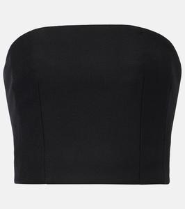 Бюстье из смесовой шерсти Wardrobe.NYC, черный