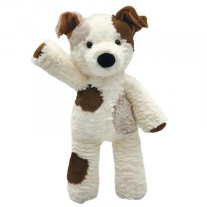 Плюшевая игрушка в виде щенка с цветами, высота 40 см Small bubble