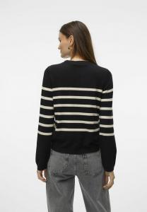 Вязаный свитер VMSABA O NECK Vero Moda, черный