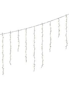 Marelida Светодиодная гирлянда в виде сосулек, 16 нитей, длина: 3,75 м, черный цвет