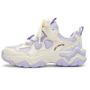 Низкие кроссовки серии Puff с амортизацией, устойчивостью к истиранию, отскоком и противоскользящим эффектом для детей. BALABALA, фиолетовый
