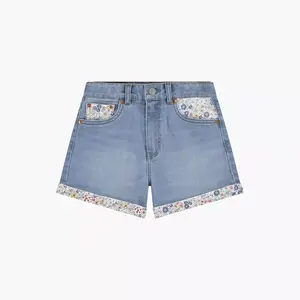 Print Block Mom Шорты Большие девочки 7-16 Levi's, цвет Fully Baked - Light Wash