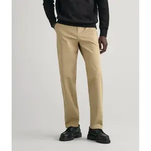 Брюки чинос Gant Twill Regular Fit, зеленый