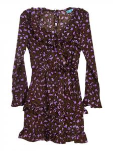 Длинное платье TOOCHE, коричневый