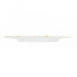 Тарелка желтая с пламенем Gourmet d: 27 см / высота: 2 см Gmundner Keramik, белый желтый