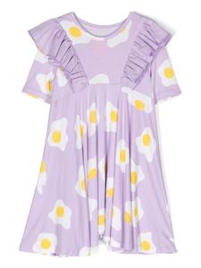 Wauw Capow By Bangbang Nyomi Egg ruched dress, фиолетовый