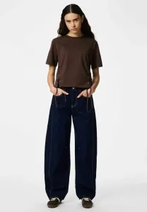 Футболка с принтом pcfenja bindedetail Pieces, Hot Fudge