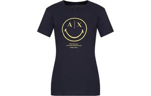 ARMANI EXCHANGE Футболка AE X SmileyWorld женская marine blue