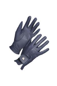 Кожаные перчатки для верховой езды Aubrion, темно-синий