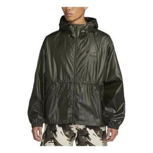 Куртка Nike Air Woven Jacket 'Olive Green', зеленый