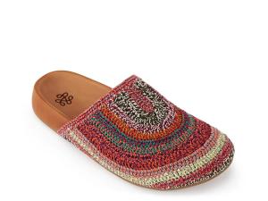 Сабо The Sak Bolinas Crochet Clog, Pink/Multicolor Stripes