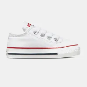 Converse Chuck Taylor All Star Low Canvas повседневные кеды для малышей/малышей, белый