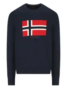 Свитер с круглым вырезом Napapijri, синий