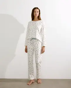 Женская пижама с цветочным принтом Énfasis, синий