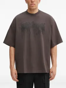 Футболка с круглым вырезом и короткими рукавами Vetements, коричневый