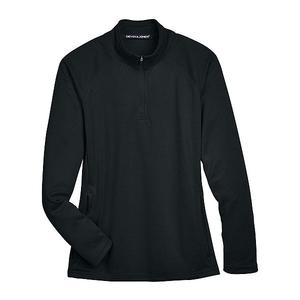 Женский компрессионный пуловер Compass с четвертью молнии Devon & Jones, Black