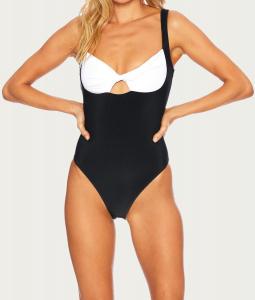 Бреа комбинезон в черно-белом цвете Beach Riot