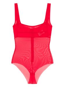 Сетчатый комбинезон Atu Body Couture, красный