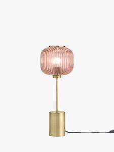 Текстурная стеклянная настольная лампа Briz MADE, Pink
