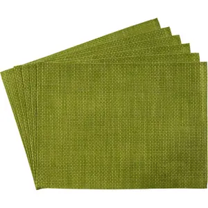Подставка под столовые приборы APS «Узкая лента», (6 шт.), с пришитым краем, легко чистится, 45х33 см, цвет apfelgrün