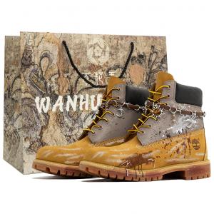 Timberland Премиальные ботинки короткие уличные мужские Yellow, устойчивые к истиранию