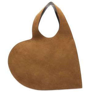 Сумка с двойным сердцем Coperni, коричневый dark