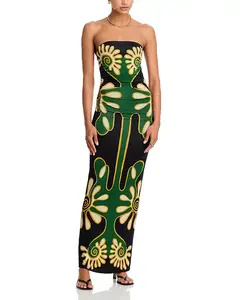 Платье Дафны без бретелей Cala De La Cruz, мультиколор