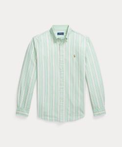 Классическая полосатая рубашка Оксфорд Polo Ralph Lauren, цвет 300 Green