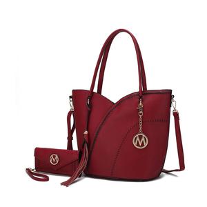 Женская сумка через плечо Imogene с кошельком от Mia K MKF Collection By Mia K., Wine