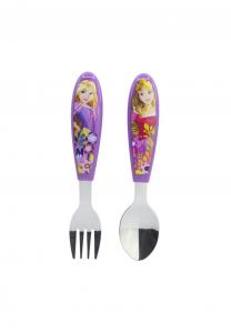 Набор столовый детский Disney Princess, 2 предмета, лиловый