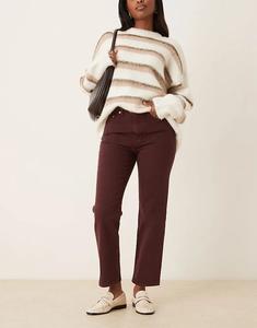 Джинсы ARKET Jade Stretch Slim Leg в бордовом цвете