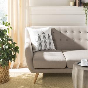 Подушка декоративная Safavieh Valorie Vine, 20x20 см, белый / серый