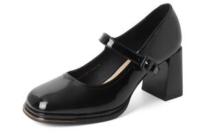 Женские туфли Мэри Джейн на массивном каблуке JOSINY, экрю