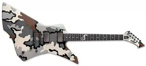 ESP SNAKEBYTE CAMO Custom Shop Япония - камуфляж Kuiu Satin - подпись Джеймса Хэтфилда - НОВАЯ с камуфляжным чехлом