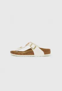 Детские сандалии gizeh с узким т-образным ремешком и цветочным рисунком Birkenstock, White