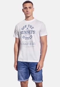 Футболка с принтом Street One MEN, белый