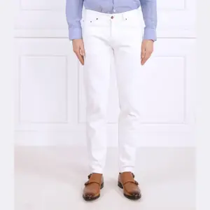 Брюки Albert, джинсы узкого кроя Oscar Jacobson, белый