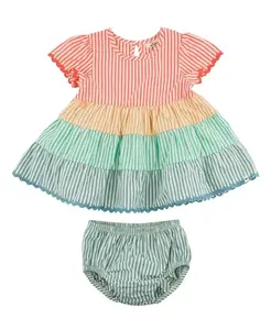 Детское платье София Кабана с рикраком - для малышек Oh Baby!, мультиколор