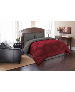 Элегантный комфортный двусторонний комплект постельного белья с наполнителем, имитирующим пух, 2 предмета, размер Twin/Twin XL Macy's, красный